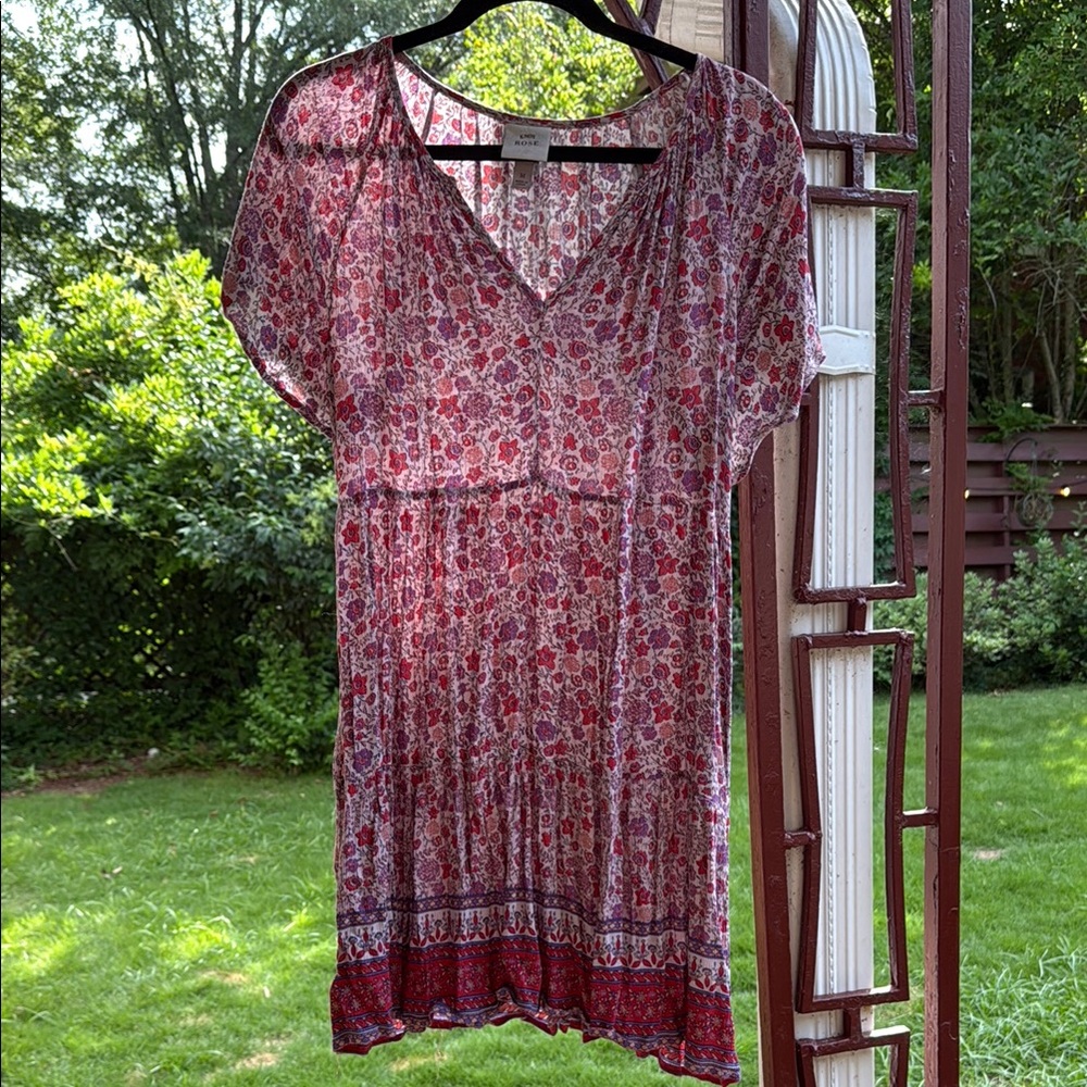 Knox Rose Red and White Floral Mini Dress